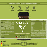 VEGAN+ Natürlicher Komplex zur Unterstützung veganer Ernährung