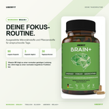 BRAIN+ – Tägliche Fokus-Routine | 90 Kapseln